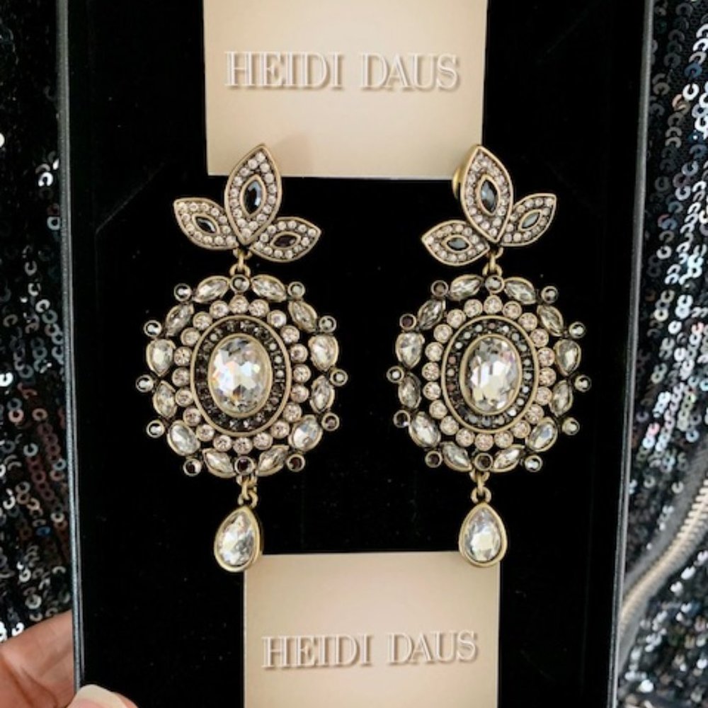 Heidi Daus WORTH THE WAIT Crystal Drop Earrings